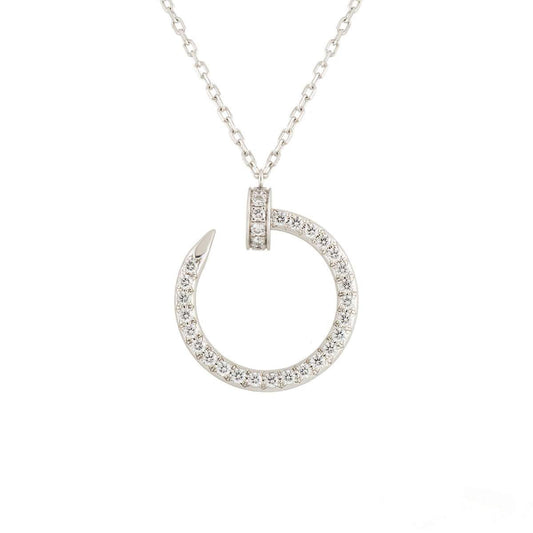 [GALE]JUSTE NECKLACE SILVER DIAMONDS