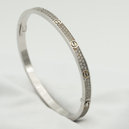 [GALE]LOVE BRACELET 3.65MM DIAMOND-PAVED