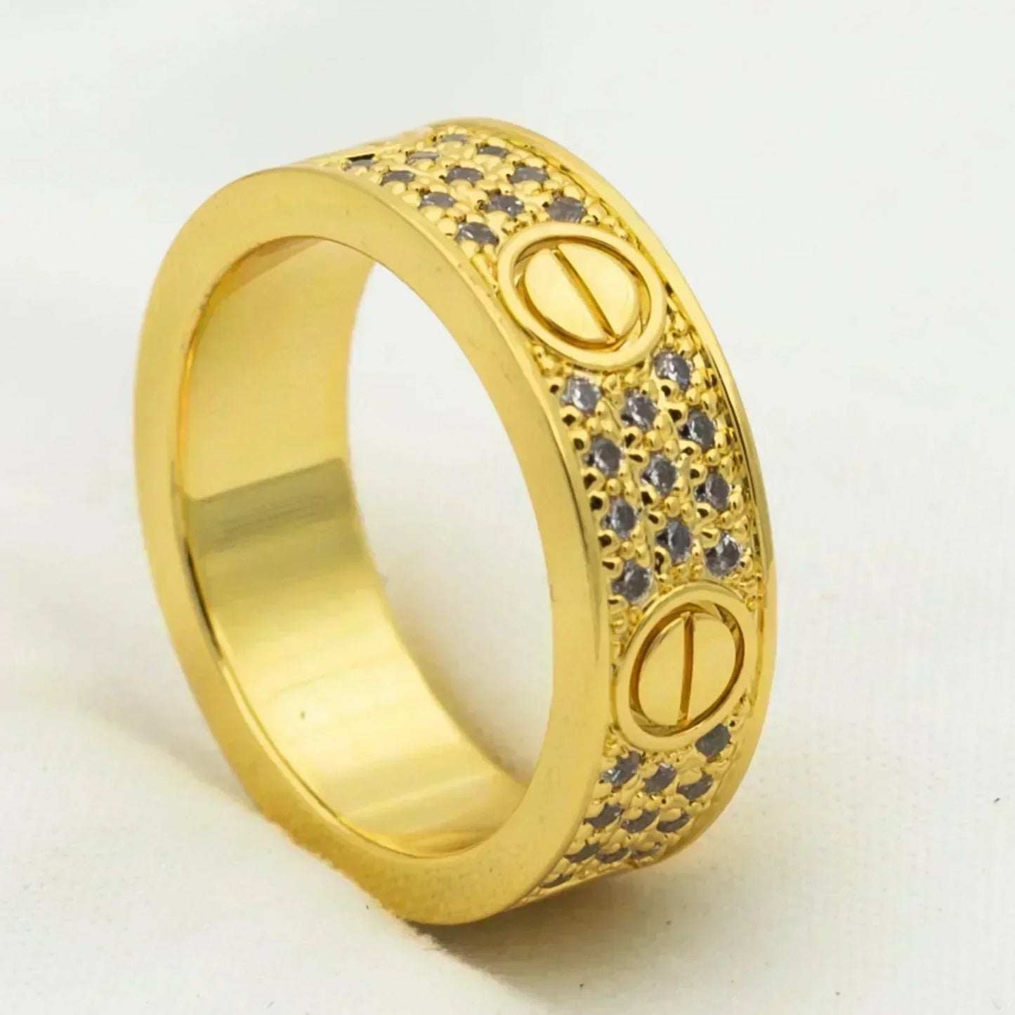 [GALE]LOVE RING 5.5MM DIAMONDS PAVED