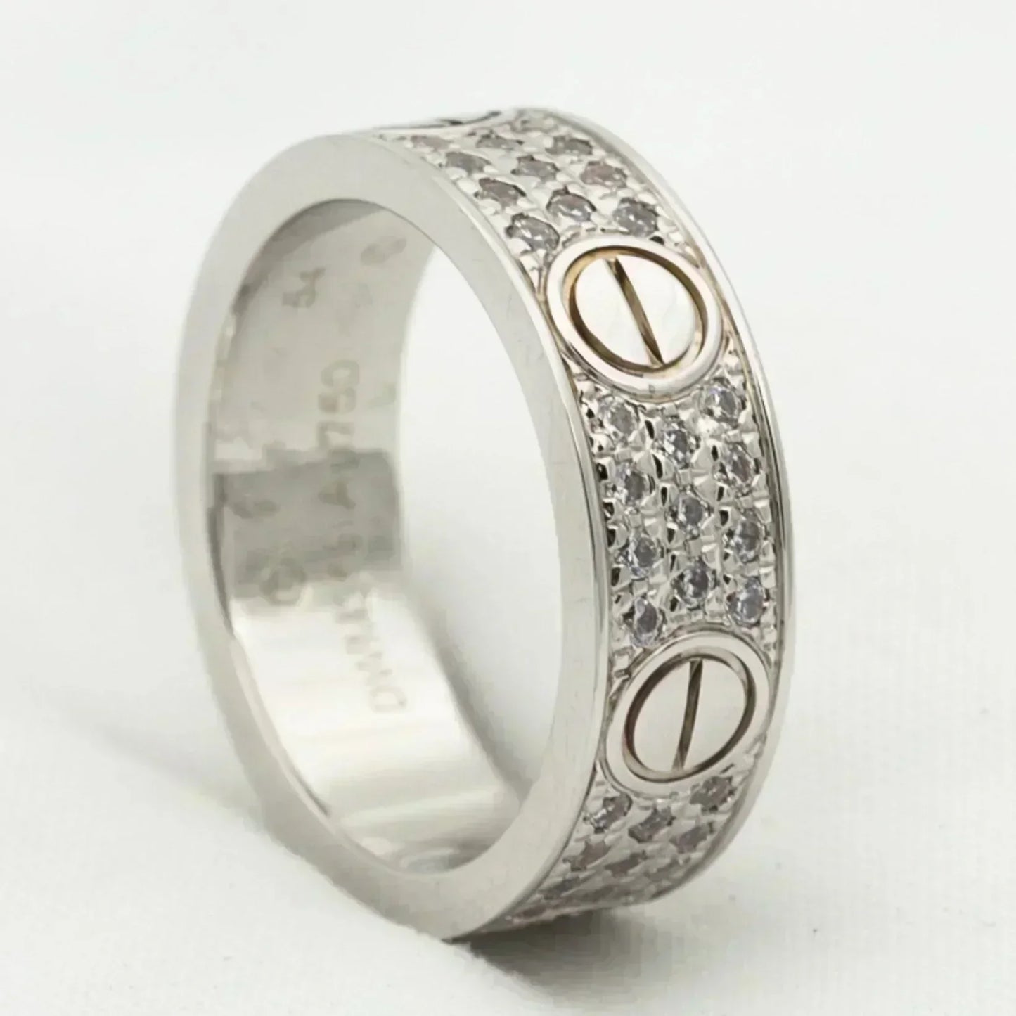 [GALE]LOVE RING 5.5MM DIAMONDS PAVED
