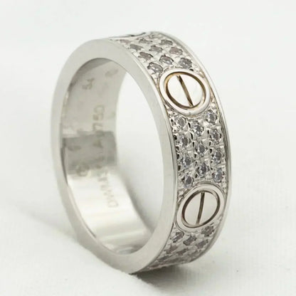 [GALE]LOVE RING 5.5MM DIAMONDS PAVED