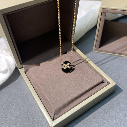 [GALE]JEUX DE PINK GOLD DIAMOND NECKLACE