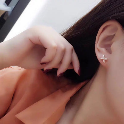 [GALE]JEUX DE GOLD DIAMOND EARRINGS