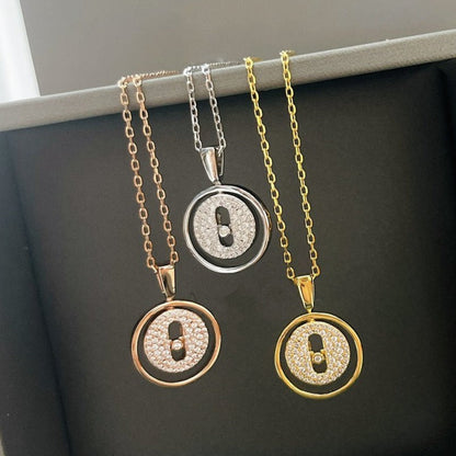[GALE]LUCKY MOVER PM PAVED NECKLACE