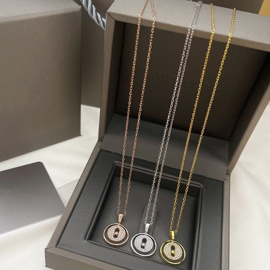 [GALE]LUCKY MOVER PM PAVED NECKLACE