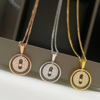 [GALE]LUCKY MOVER PM PAVED NECKLACE