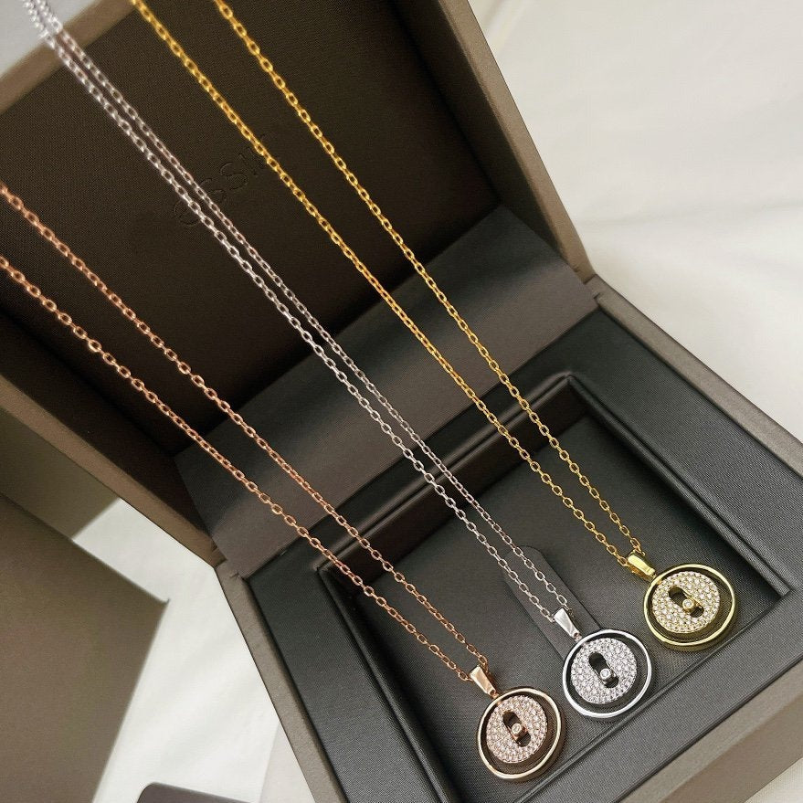 [GALE]LUCKY MOVER PM PAVED NECKLACE