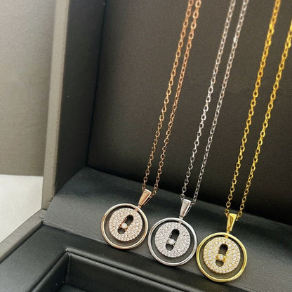 [GALE]LUCKY MOVER PM PAVED NECKLACE