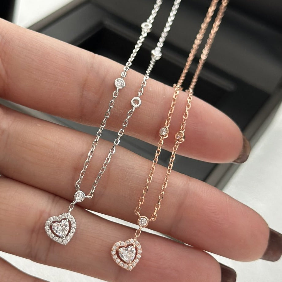[GALE]JOY HEART DIAMOND NECKLACE