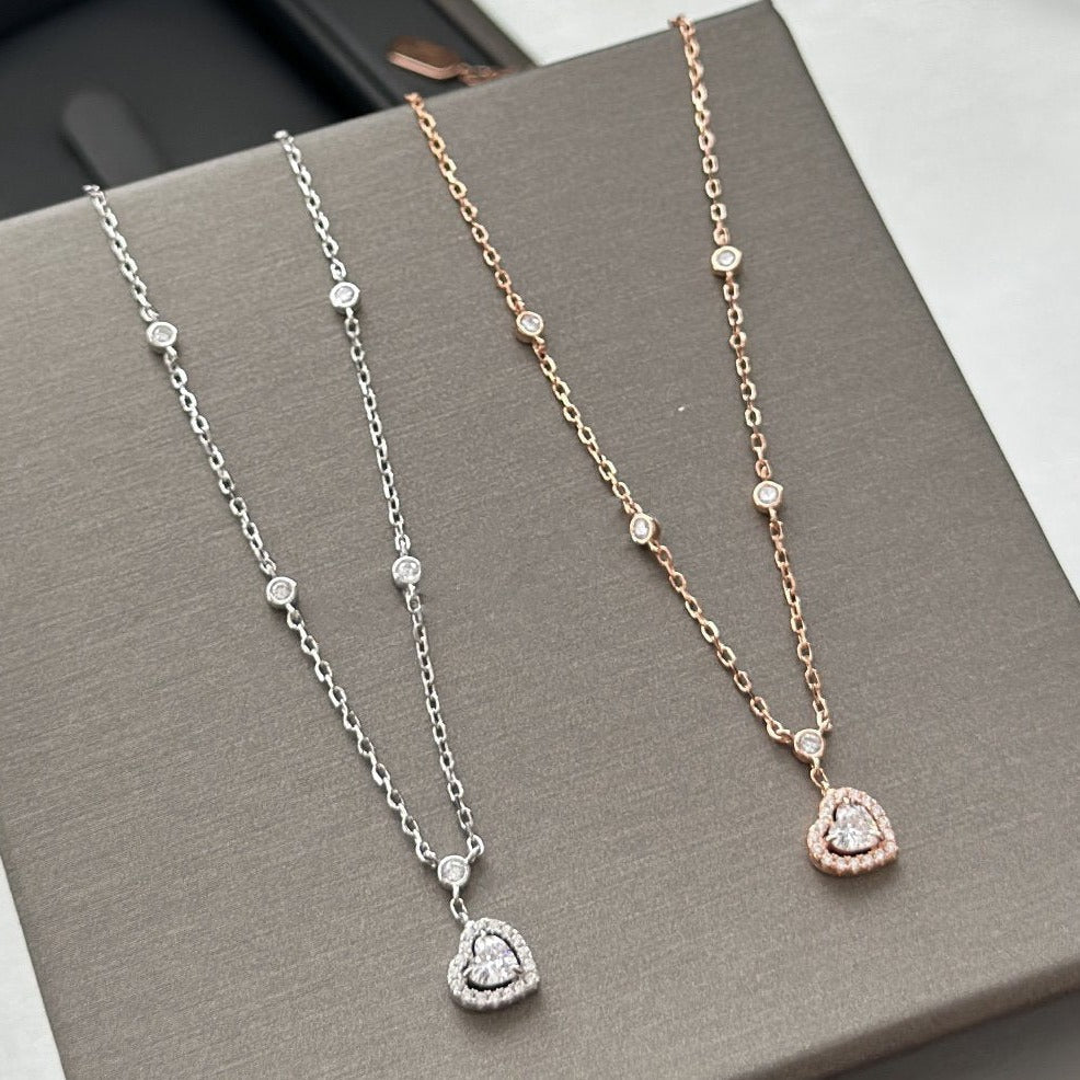 [GALE]JOY HEART DIAMOND NECKLACE