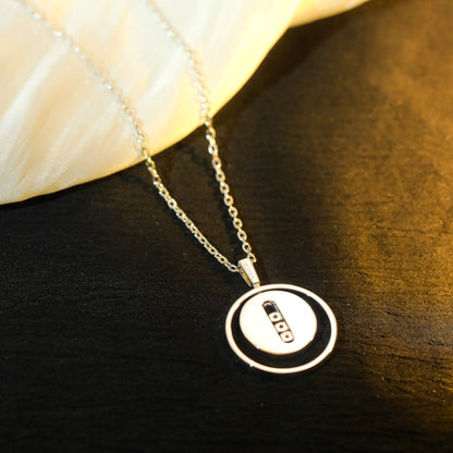 [GALE]LUCKY MOVE MM SILVER DIAMOND NECKLACE