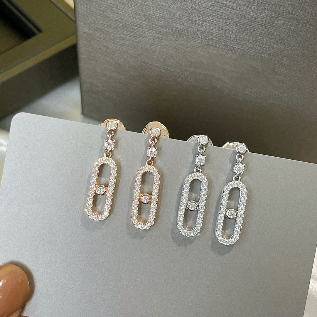 [GALE]DORMEUSES MOVE UNO DIAMOND EARRINGS