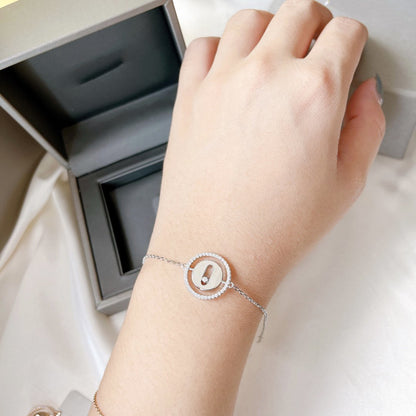 [GALE]LUCKY MOVE PAVED DIAMOND BRACELET