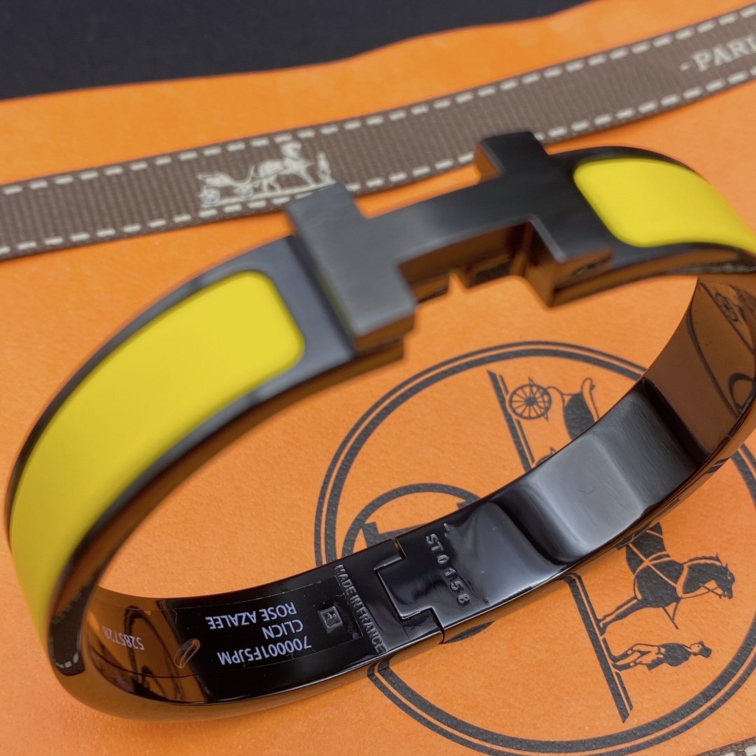 [GALE]CLIC HM SO BLACK YELLOW BRACELET