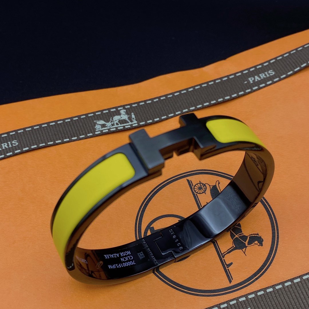 [GALE]CLIC HM SO BLACK YELLOW BRACELET