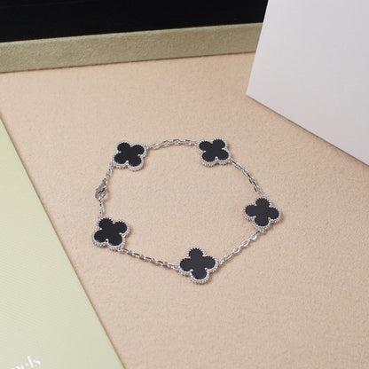 [GALE] CLOVER 5 MOTIF ONYXS BRACELET COLLECTION