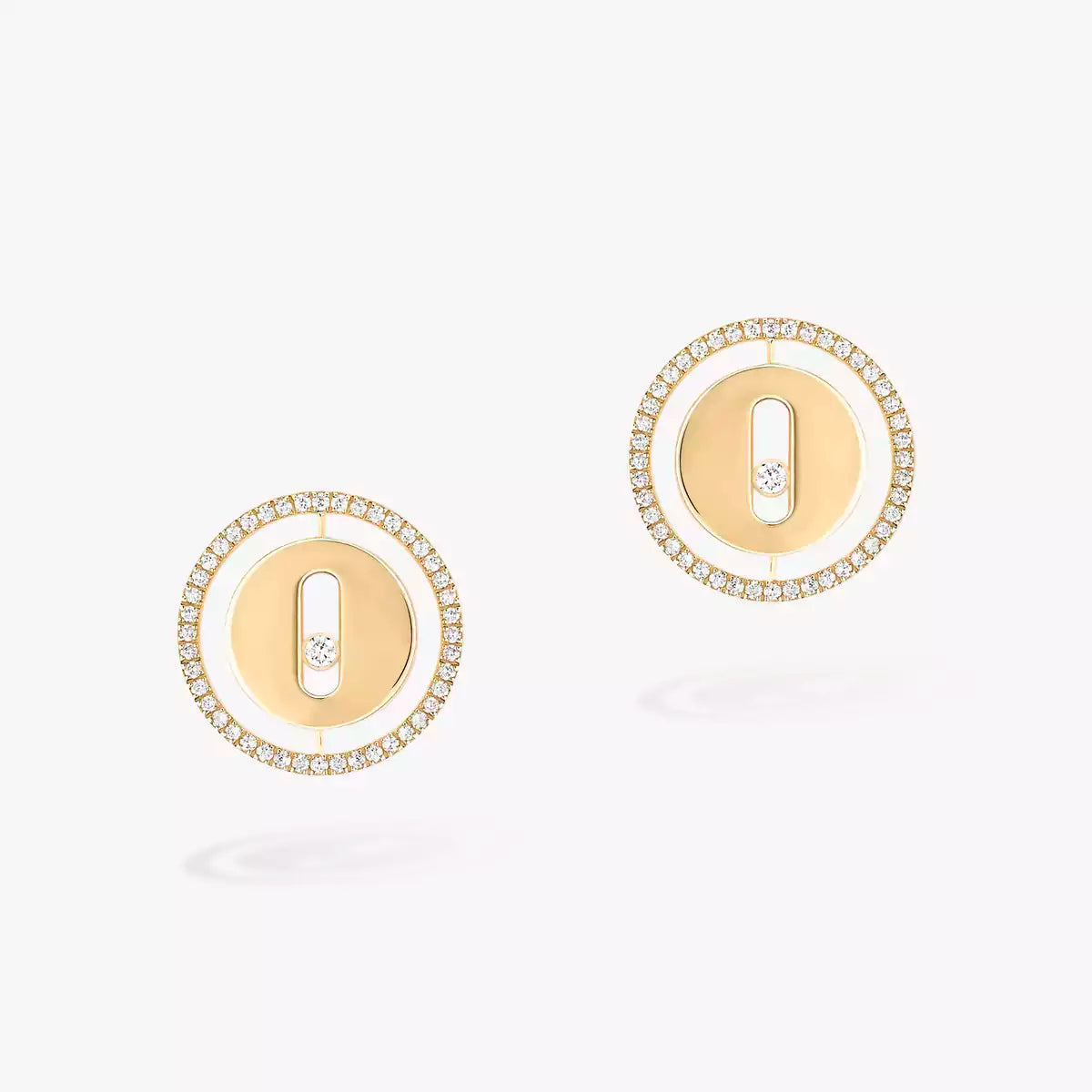 [GALE]Lucky Move Diamond Earrings