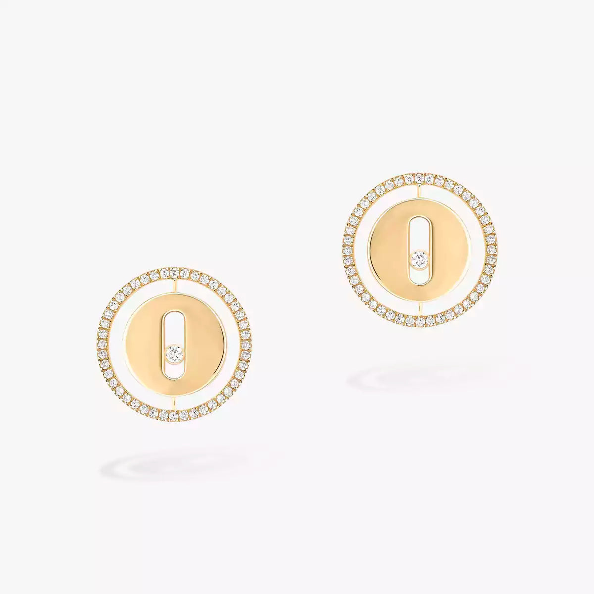 [GALE]Lucky Move Diamond Earrings