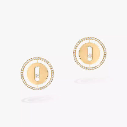 [GALE]Lucky Move Diamond Earrings