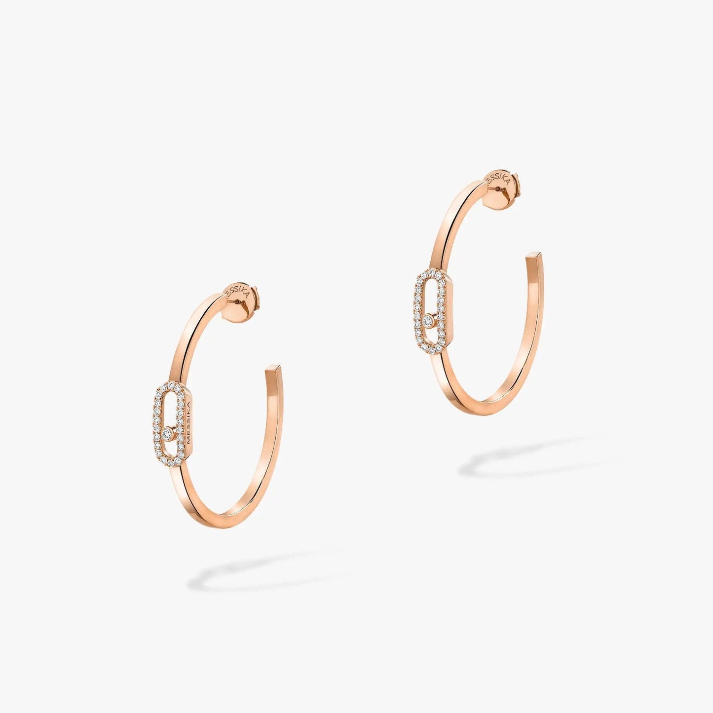 [GALE]CREOLES MOVE UNO PM DIAMOND EARRINGS