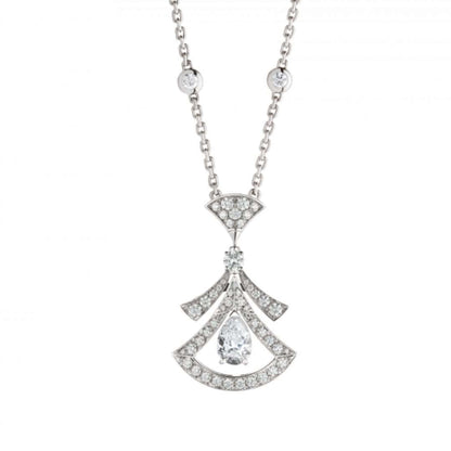 [GALE]DREAM NECKLACE WHITE DIAMOND SILVER