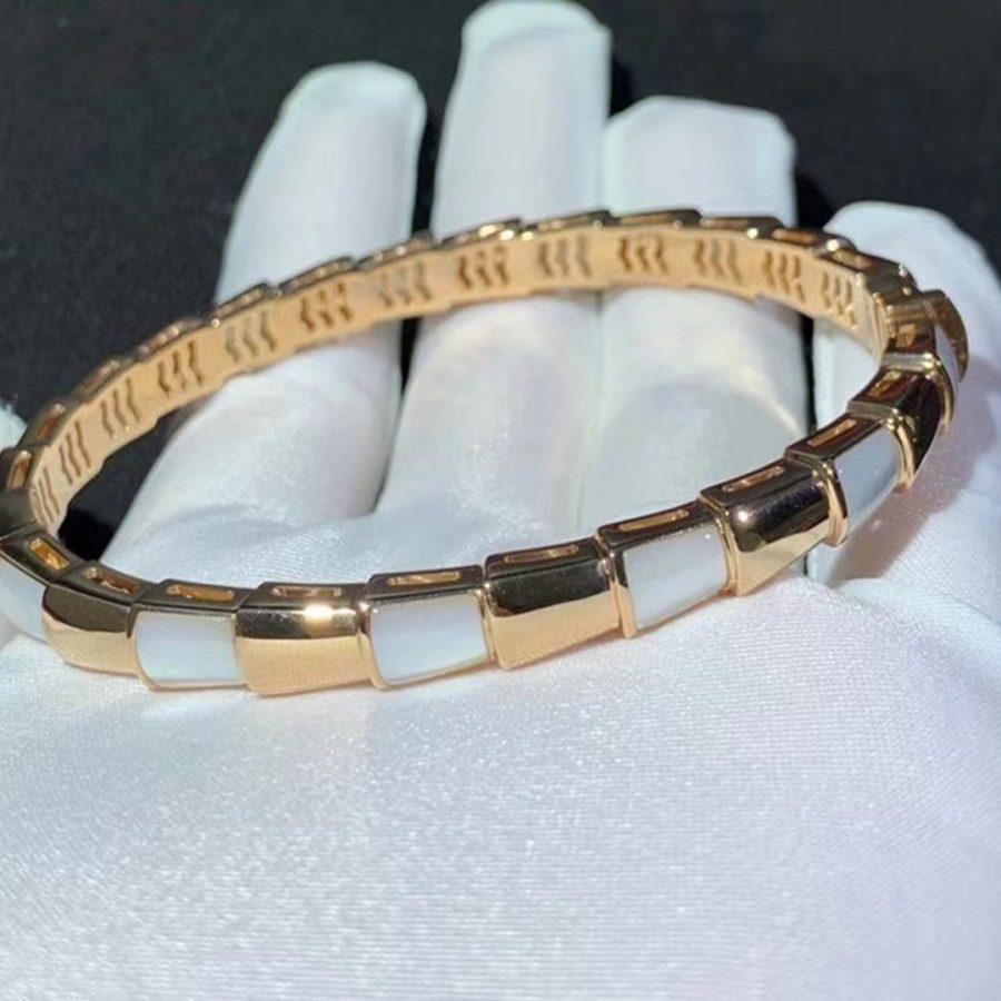 [GALE]SERPENTI BRACELET PINK GOLD MOP