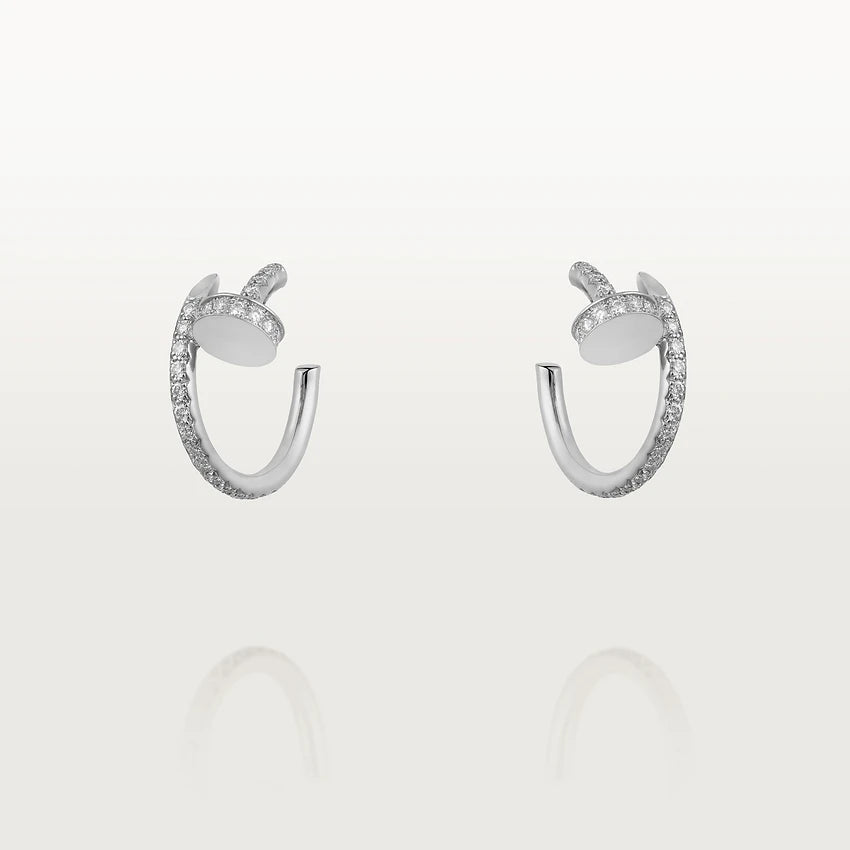 [NOVO]JUSTE イヤリング 12.75mm シルバー ダイヤモンド