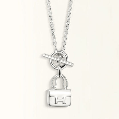 [GALE]POP H PEDANT SILVER NECKLACE