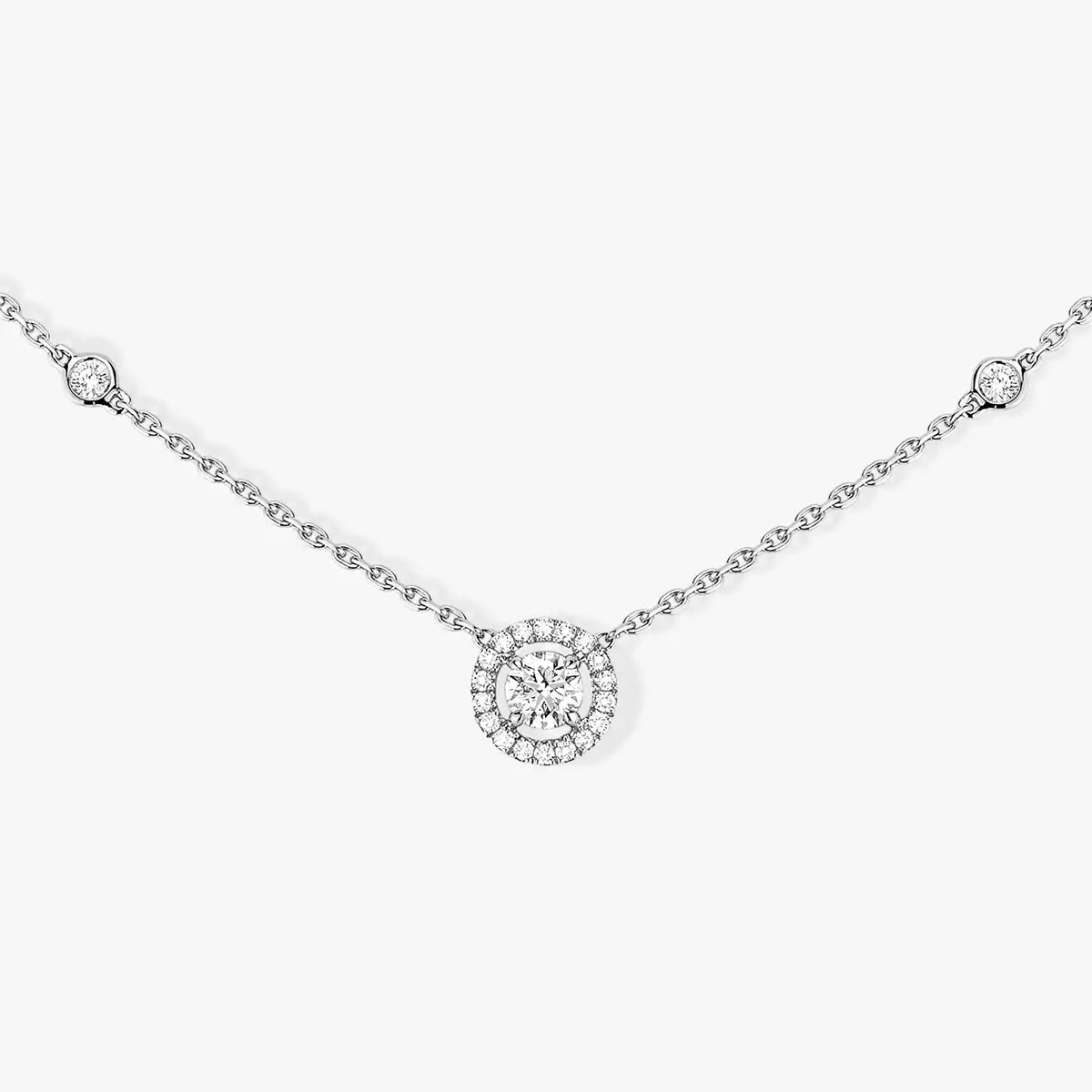[GALE]Diamond Necklace 0,20ct Brilliant Shape Joy