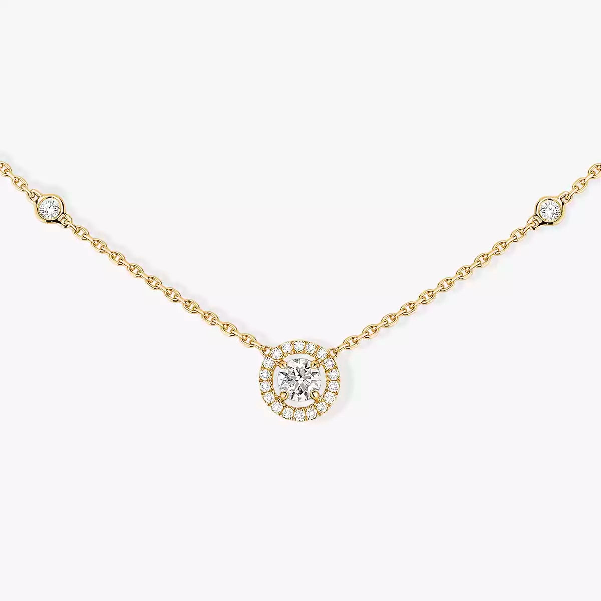 [GALE]Diamond Necklace 0,20ct Brilliant Shape Joy