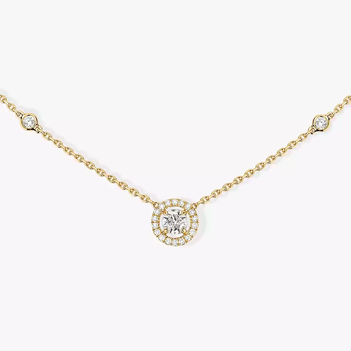 [GALE]Diamond Necklace 0,20ct Brilliant Shape Joy