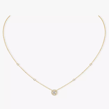 [GALE]Diamond Necklace 0,20ct Brilliant Shape Joy