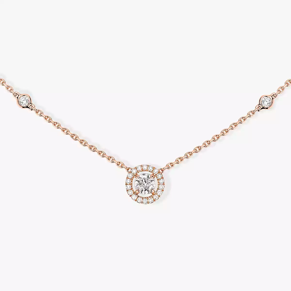 [GALE]Diamond Necklace 0,20ct Brilliant Shape Joy