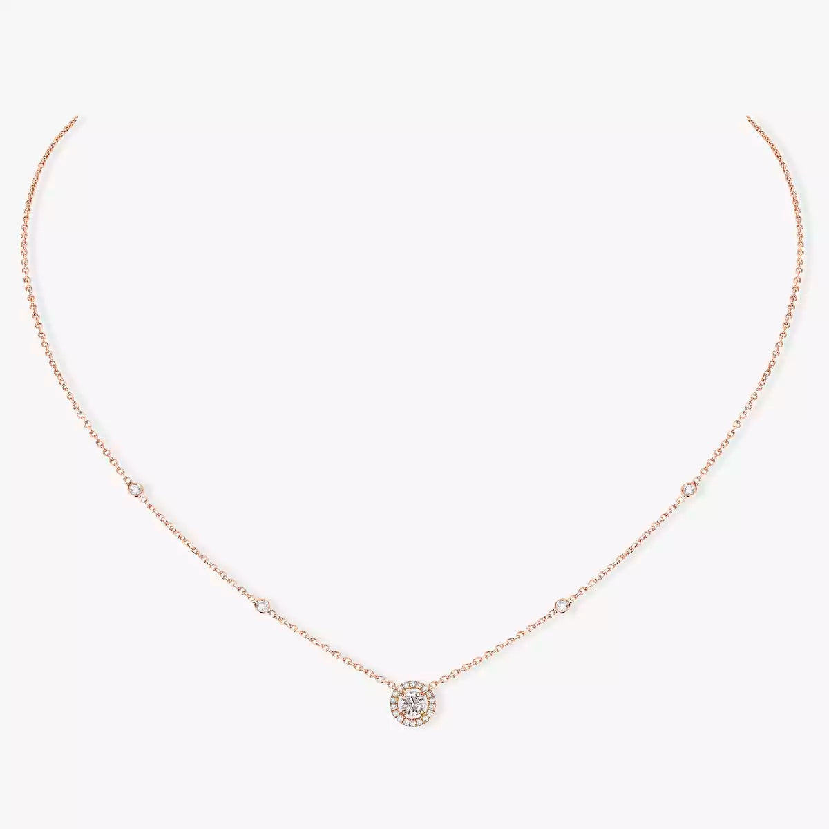 [GALE]Diamond Necklace 0,20ct Brilliant Shape Joy