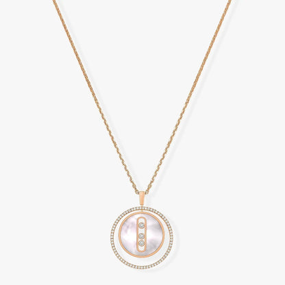 [GALE]LUCKY MOVE MM NACRE BLANCHE DIAMOND NECKLACE