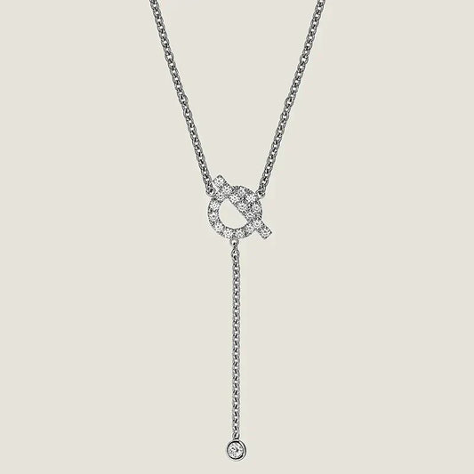 [GALE]FINESSE SILVER DIAMOND NECKLACE