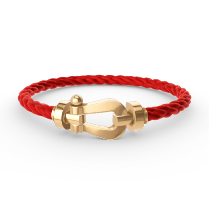 [GALE]FORCE LARGE HORSESHOE NO DIAMOND BRACELET GOLD