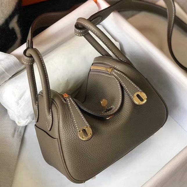 HM Mini Lindy 20cm Tourterelle Clemence Leather