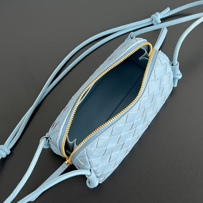 BV Concert Pouch 18.5cm Cloud Blue Lambskin