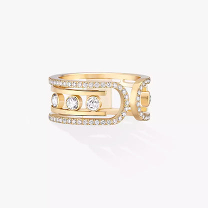 [GALE]Move 10th Diamond Ring in Gold