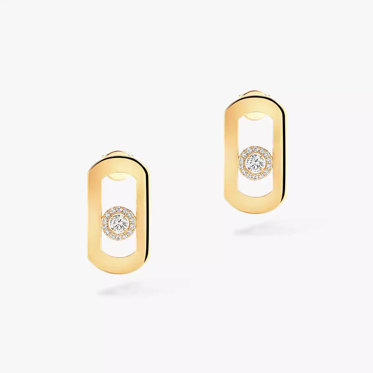 [GALE]So Move Diamond Earrings in Yellow Gold