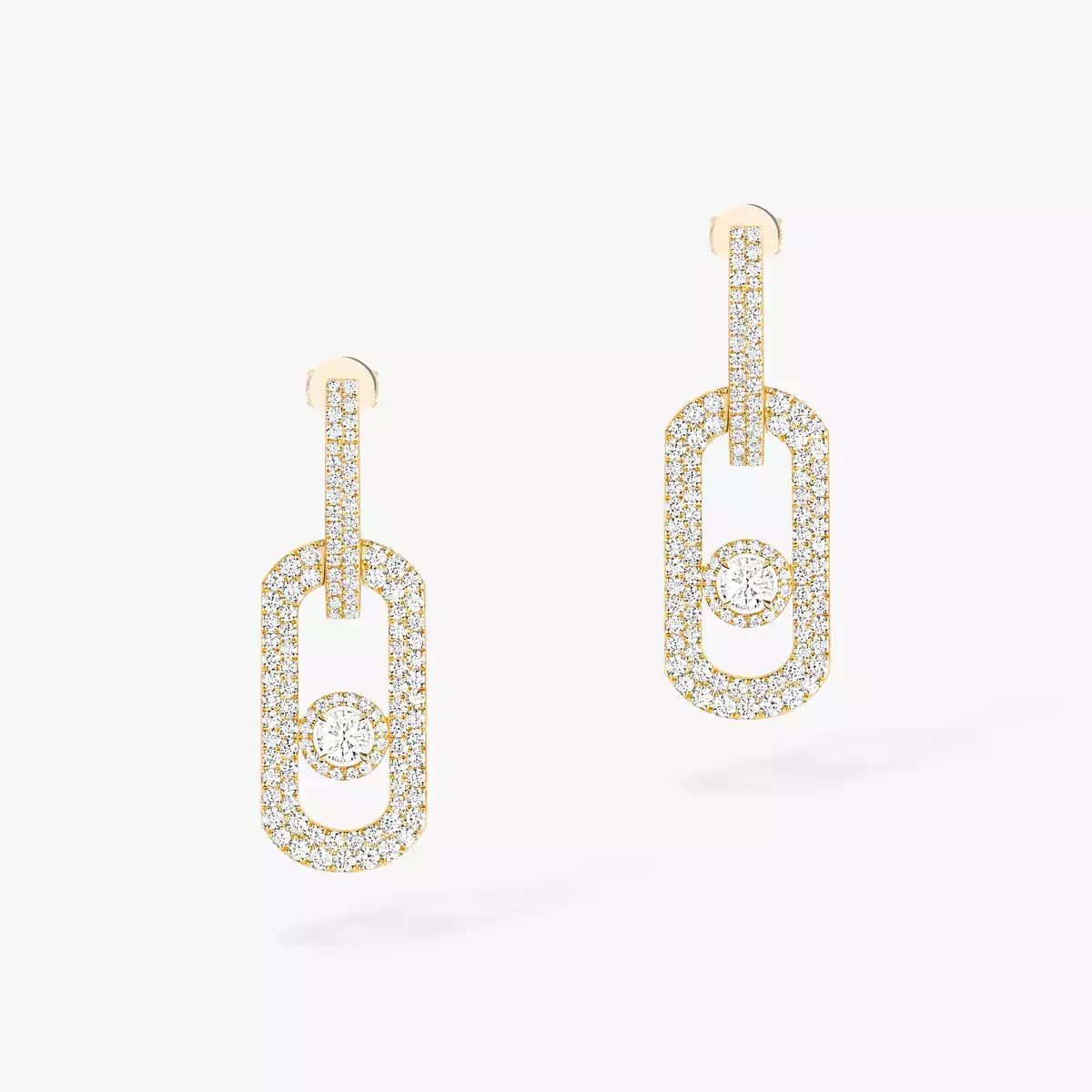 [GALE]So Move XL Pave_-Set Diamond Pendant Earrings