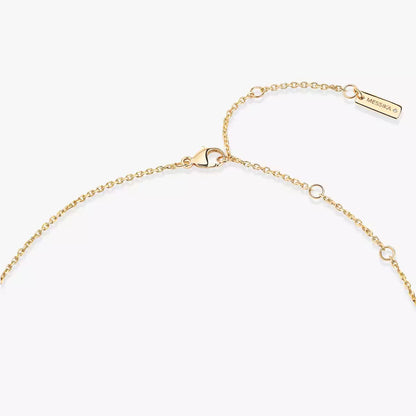 [GALE]Lucky Eye Diamond Necklace in Rose Gold and Turquoise