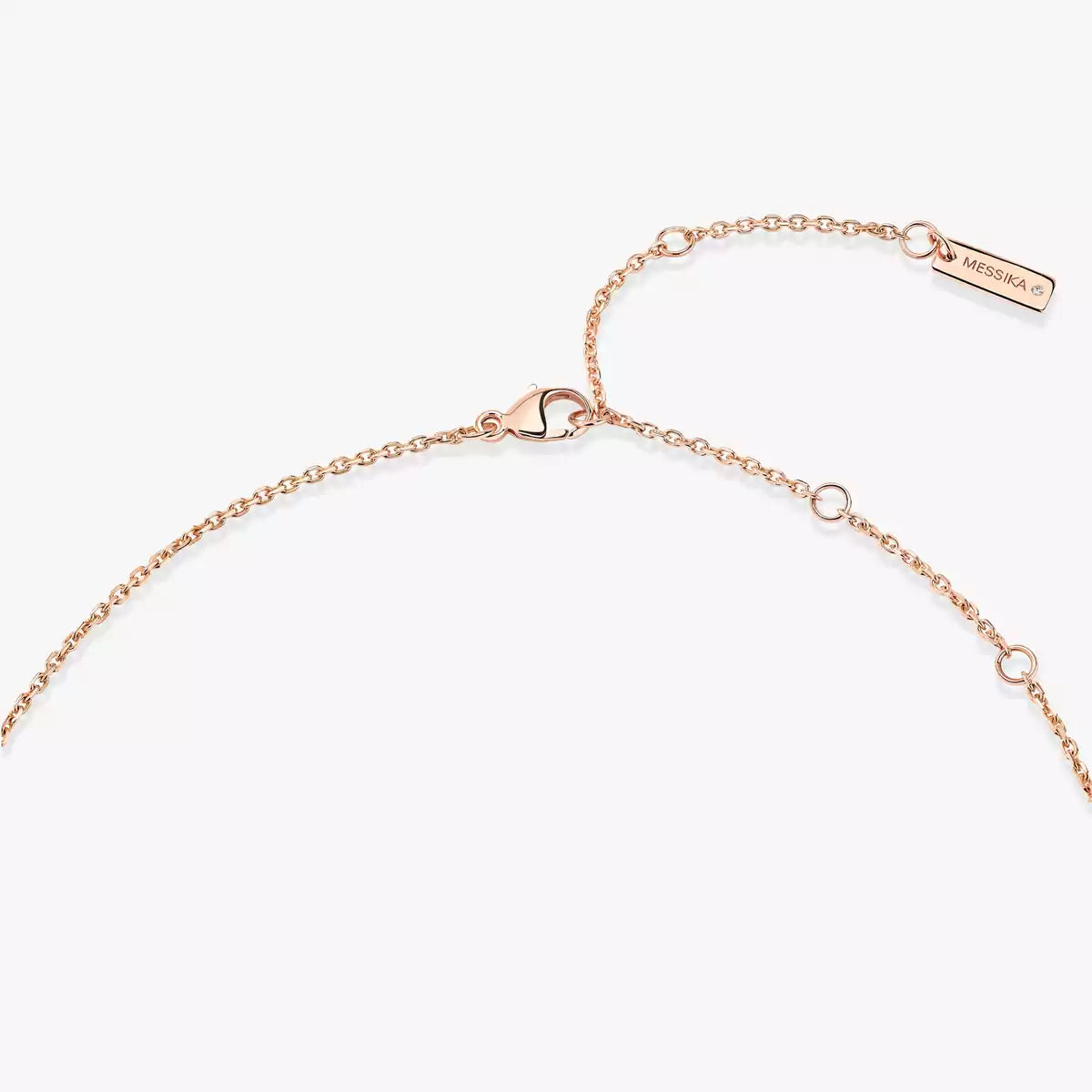 [GALE]Lucky Eye Diamond Necklace in Rose Gold and Turquoise