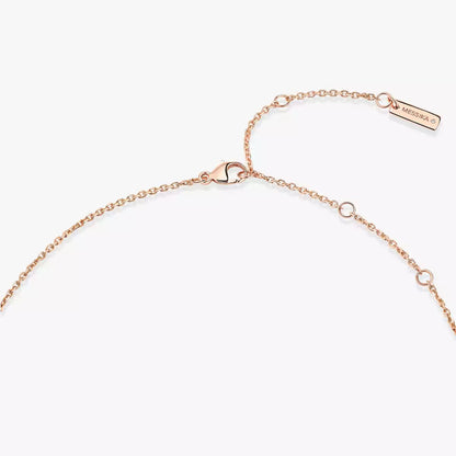 [GALE]Lucky Eye Diamond Necklace in Rose Gold and Turquoise