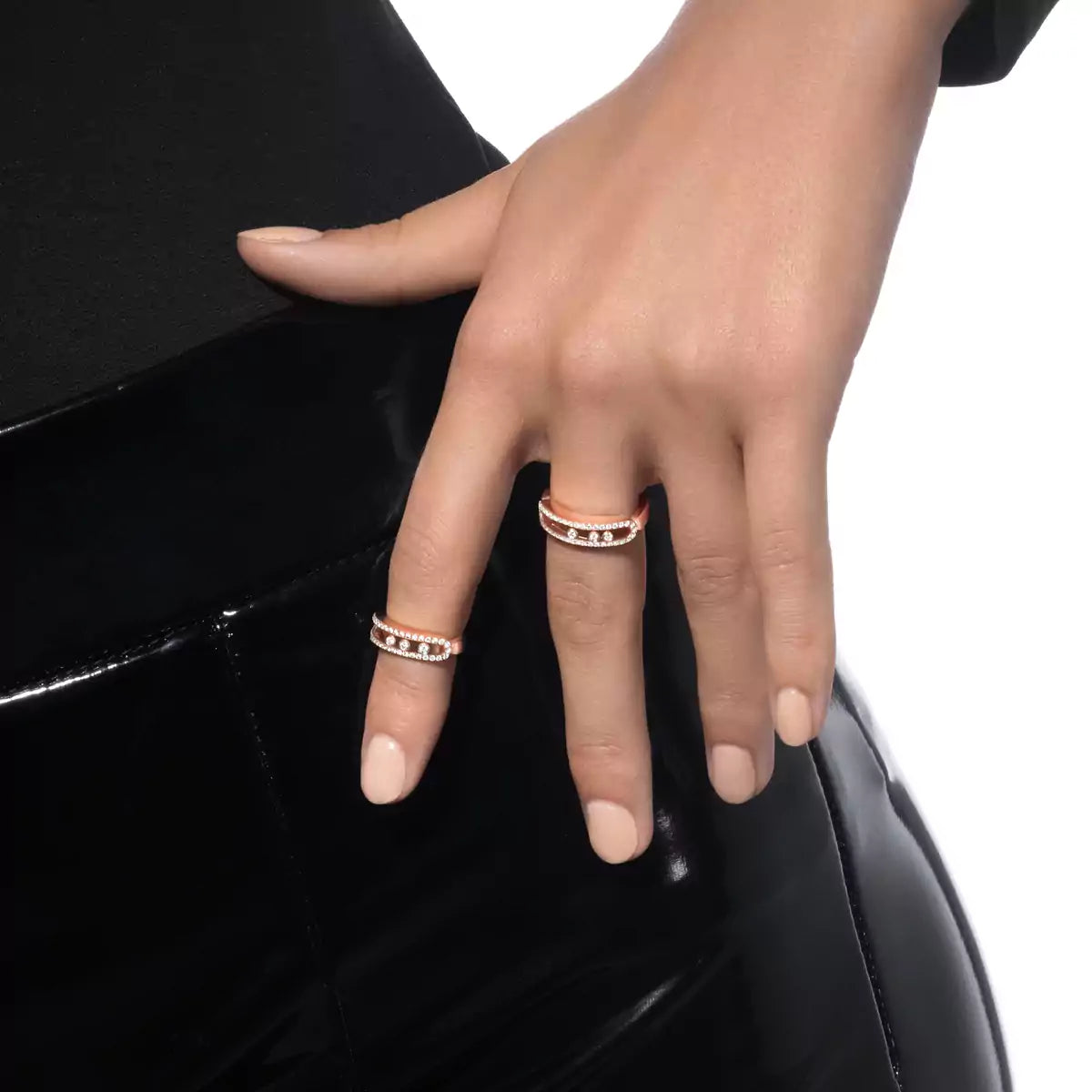 [GALE] Baby Move Gold Diamond Pave_ Ring
