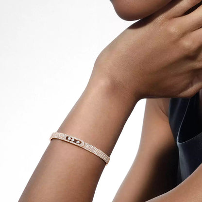 [GALE]Move Noa Full Pavé Diamond Bangle Bracelet