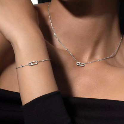 [GALE]Diamond Necklace Move Uno