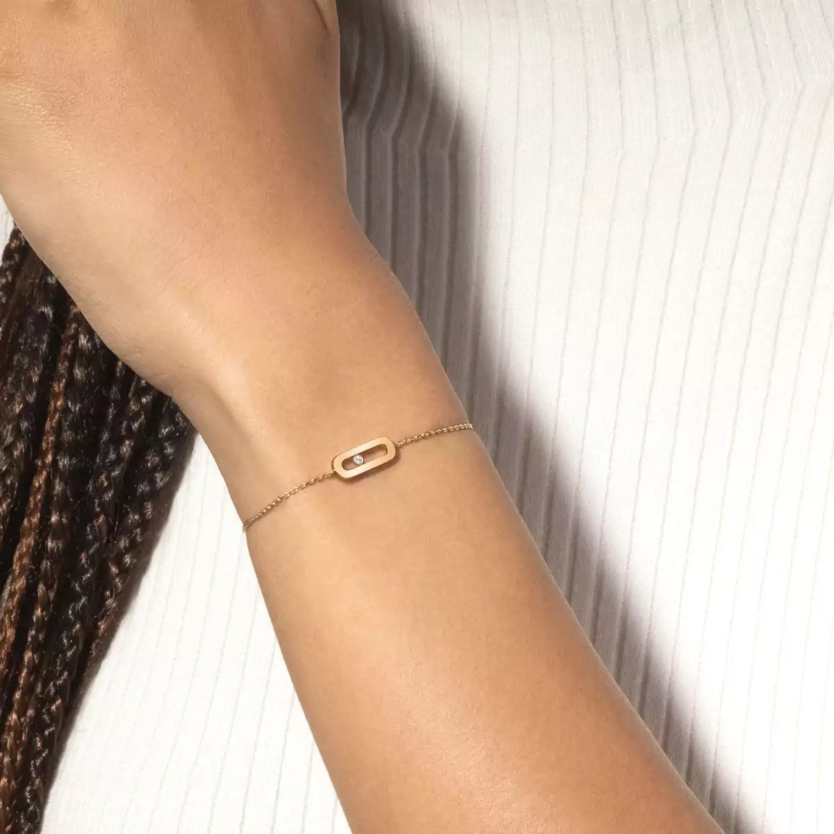 [GALE]Move Uno Diamond Bracelet