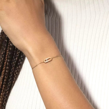 [GALE]Move Uno Diamond Bracelet